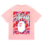 BAPE X Stussy Ape Head Tee