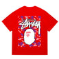 BAPE X Stussy Ape Head Tee