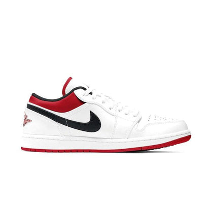AIR JORDAN 1 LOW White University Red Black