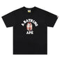 Bape Black And Brown Plaid Small Logo Short Sleeve T-Shirt
