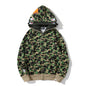 BAPE Double-hat Big ABC Camo Shark Hoodie